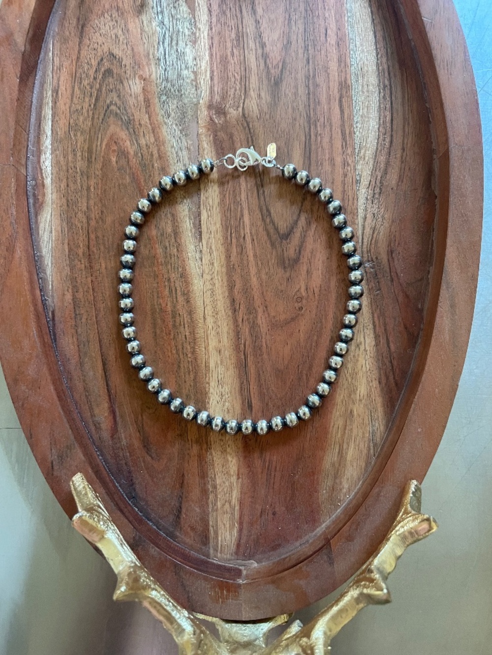 ❤️ Navajo 7mm Pearl Silver Necklace